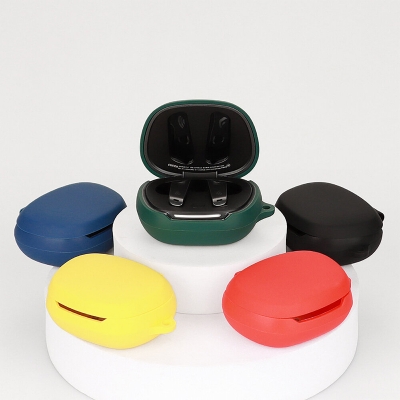 Picture of Edifier NeoBuds Pro 3 Only cover Premium Artificial Carrying cover Shockproof Earbuds Cover For Buds Soft Silicone Bluetooth Headphone Cover-Black