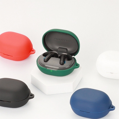 Picture of SoundPEATS Life Only Cover Premium Artificial Carrying Cover Shockproof Earbuds Protective Cover Box for buds Soft Silicone Bluetooth Headphone Cover-Black