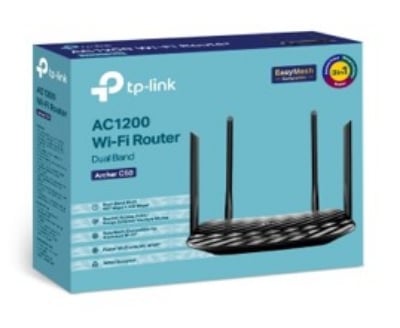 Picture of TP-Link Archer C50 AC1200 Dual Band Wi-Fi Router-Black