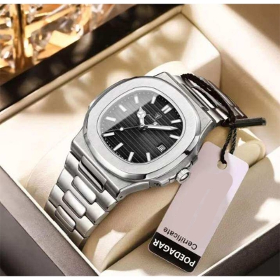 Picture of POEDAGAR Luxury Watch Business Waterproof Male Clock Luminous Date Stainless Steel Square Quartz Men Watch