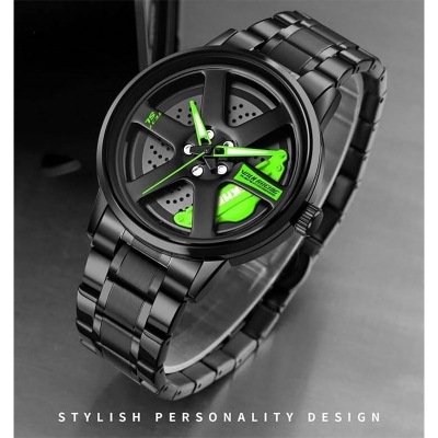 Picture of SKMEI New 1787 Fashion Creative Cool Black Watch Cutout Concept Dial Metal Style Waterproof Sports Watch For Men