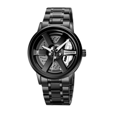 Picture of SKMEI New 1787 Fashion Creative Cool Black Watch Cutout Concept Dial Metal Style Waterproof Sports Watch For Men