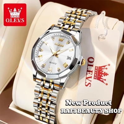 Picture of OLEVS Fashionable 9931 Elegant Rhombus Mirror Original Quartz Ladies Watch
