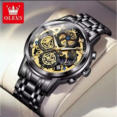 Picture of OLEVS 9947 New Luxury Fashion Stainless Steel Imported Waterproof Chronograph Active Wrist-Watch For Men