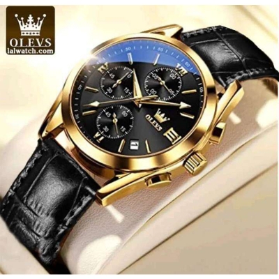Picture of OLEVS 2872 Waterproof Business Dress Analog Quartz Calendar Wristwatch Luxury Brand Date Sport Leather Luminous Clock Watch For Men