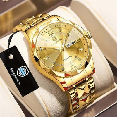 Picture of POEDAGAR New Luxury Quartz Waterproof Date Week Luminous Wristwatch Stainless Steel Men's Watche