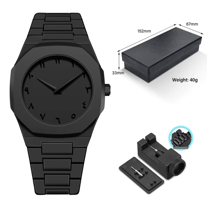 Picture of Aura 2025 New Arabic Aura Watch Black Modern Creative Design  Watch For Men