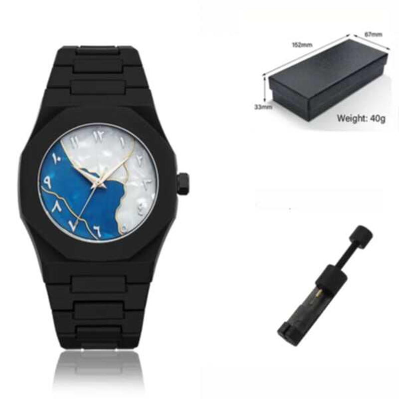 Picture of Aura 2025 New Arabic Aura Watch Black Modern Creative Design  Watch For Men