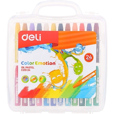 Picture of Deli EC20124 Color Emotion 24 Colors Oil Pastel-Multicolor