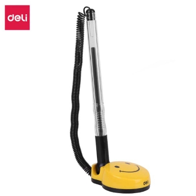 Picture of Deli E6793 Black/Blue Gel Ink 0.5mm Desk Pen Stand
