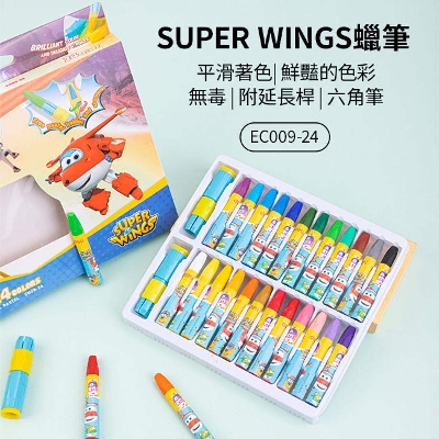 Picture of Deli EC009-24 Super Wings 24 Colors Oil Pastel-Multicolor