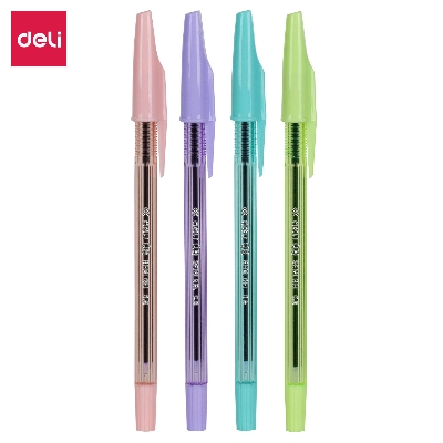 Picture of Deli EQ8-C Black Ink 0.7mm Semi Gel Pen - 12pcs-Black