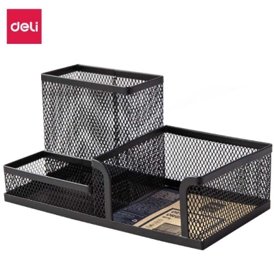 Picture of Deli E9175 Black Desk Organizer-Black
