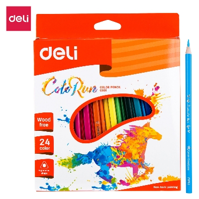 Picture of Deli EC00120 Color Pencil - 24 Colors-Multicolor