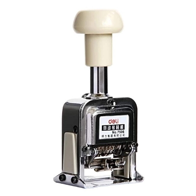 Picture of Deli 6 Digits Auto Numbering Machine - E7506-Silver