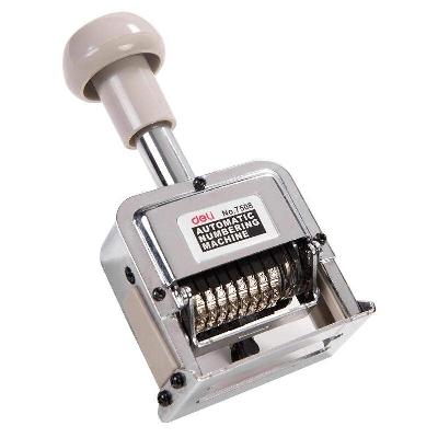 Picture of Deli 8 Digits Auto Numbering Machine - E7508-Silver