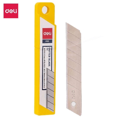 Picture of Deli E2011 Large Anti Cutter Blade - 10pcs Box-Silver