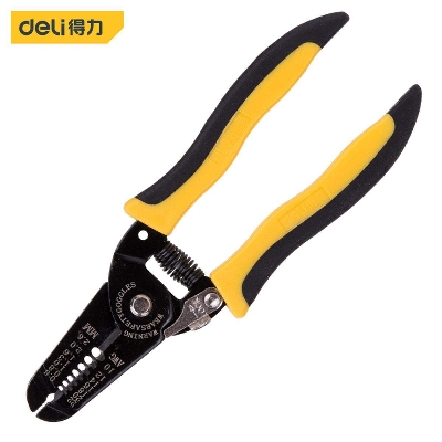 Picture of Deli DL2607 Wire Stripper Pliers - 7inch-Yellow
