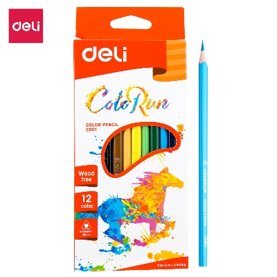 Picture of Deli EC00100 Color Pencil - 12 Colors-Multicolor