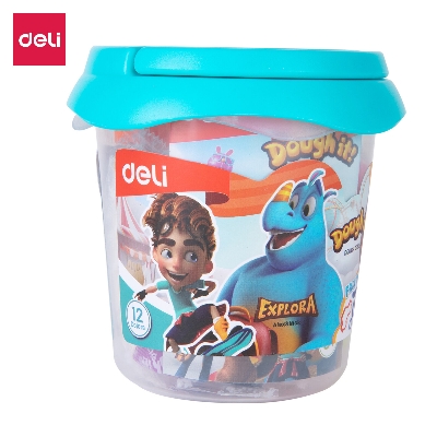 Picture of Deli ED75346 Dough with Free Tools - 12 Colors-Multicolor