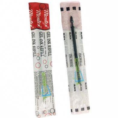 Picture of Montex Black Ink 0.7mm Gel Pen Refill - 10pcs-Black