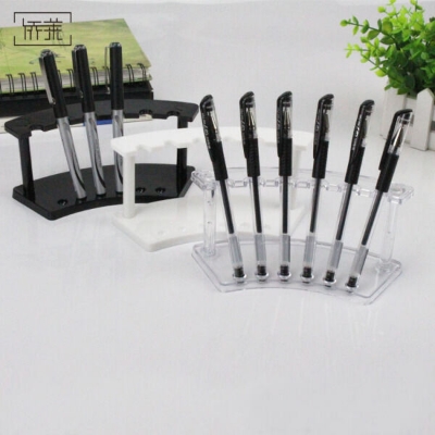 Picture of Transparent/Black Plastic Pen Stand