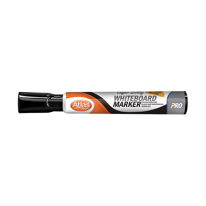 Picture of Atlas Black Color Whiteboard Marker - 12pcs-Black