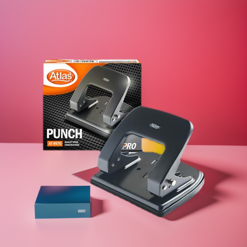 Picture of Atlas AT-9970 Paper Punch - 20 Sheets-Black