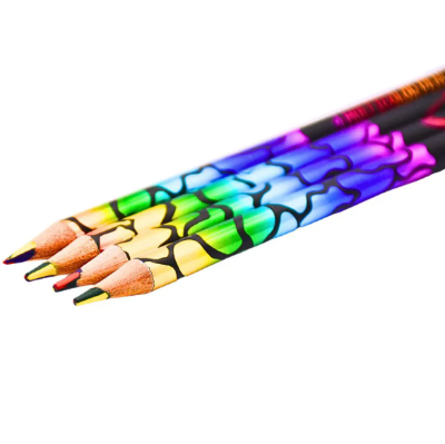 Picture of Zinix 4 Multi Color Pencil - 4pcs Set-Multicolor