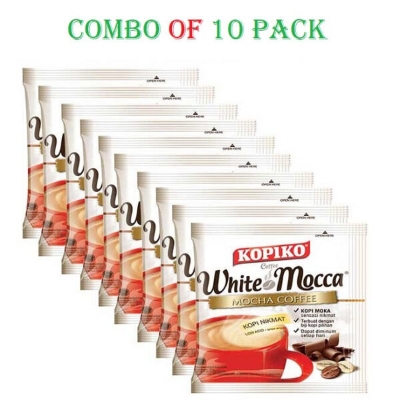 Picture of KOPIKO 3 in 1 White Mocca Coffee 20gm - Combo of 10 Pack
