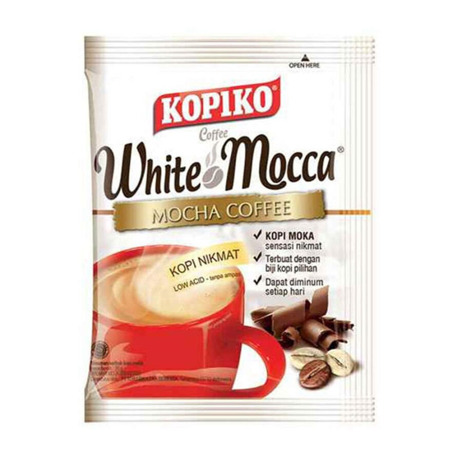 Picture of KOPIKO 3 in 1 White Mocca Coffee 20gm - Combo of 10 Pack