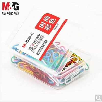 Picture of M&G Colorful Paper Clips - 100pcs Box-Multicolor