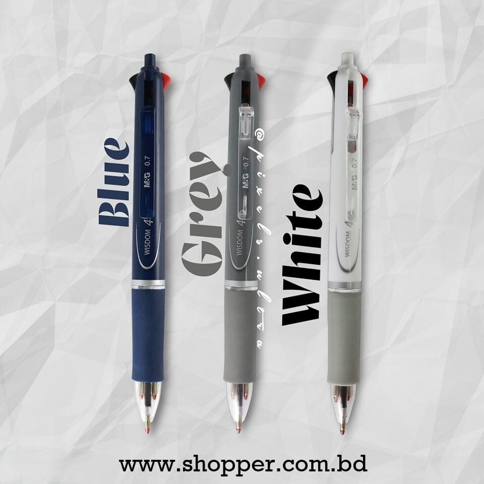 Picture of M&G Wisdom 4 Color Semi Gel Ball Pen - 0.7mm