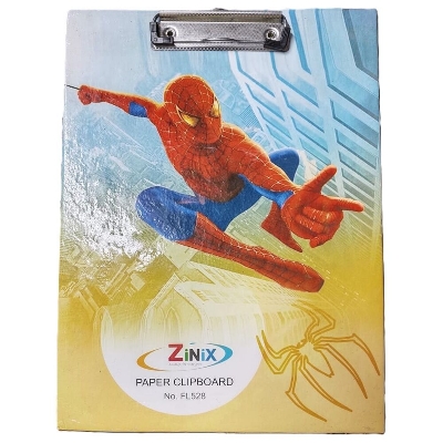 Picture of Zinix FL528 Spider Man Paper Clipboard-Multicolor