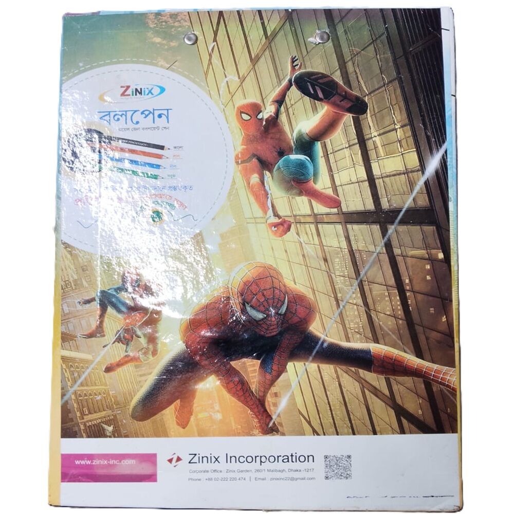 Picture of Zinix FL528 Spider Man Paper Clipboard-Multicolor