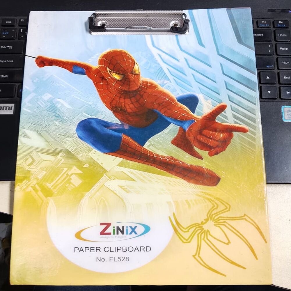 Picture of Zinix FL528 Spider Man Paper Clipboard-Multicolor