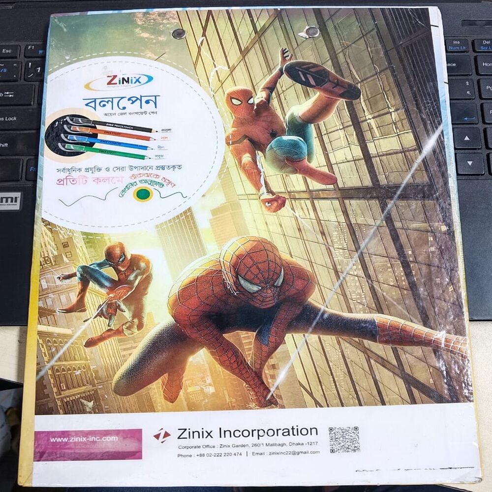 Picture of Zinix FL528 Spider Man Paper Clipboard-Multicolor