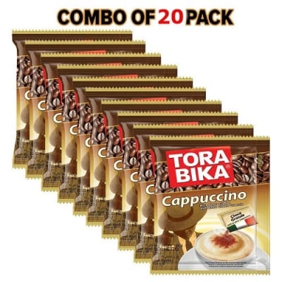 Picture of TORA BIKA Cappuccino Coffee 25gm - Combo of 20 Pack