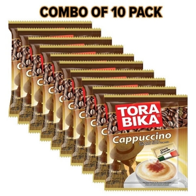 Picture of TORA BIKA Cappuccino Coffee 25gm - Combo of 10 Pack