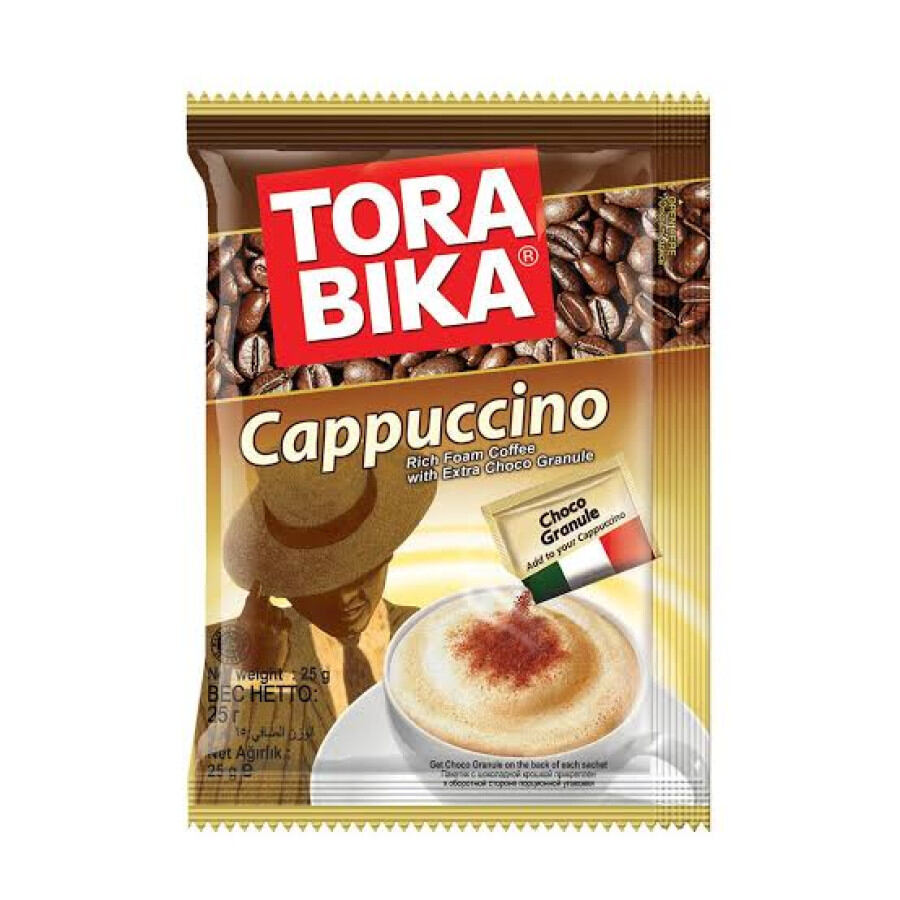 Picture of TORA BIKA Cappuccino Coffee 25gm - Combo of 10 Pack