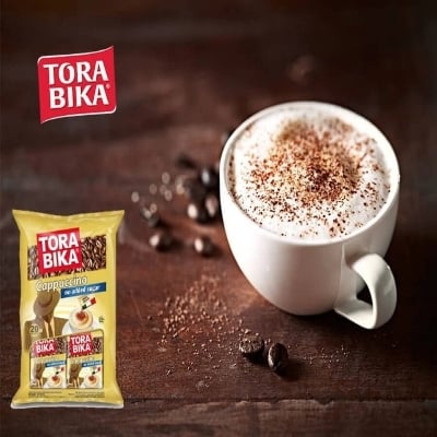Picture of TORA BIKA Sugar Free Cappuccino Coffee 12.5gm - Combo of 20 Pack