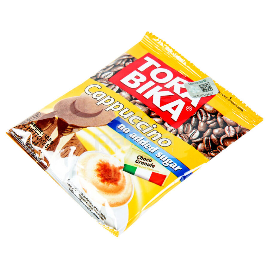 Picture of TORA BIKA Sugar Free Cappuccino Coffee 12.5gm - Combo of 20 Pack