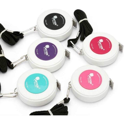 Picture of Aktion Measure Retractable Flexible Ruler Small Measuring Tape for Body Measurement and Big Sewing for Tailors 60 Inch 150 cm (Big size) - 01pcs only Multicolor
