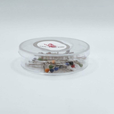 Picture of HIJAB GLASS PINS FOR WOMEN (SMALL SIZE)  30+_PCS PER BOX - 3BOX PACK Multicolor