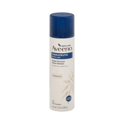 Picture of AVEENO THERAPEUTIC SHAVE GEL HELP PREVENT RAZOR BUMPS (UK) - 198GM
