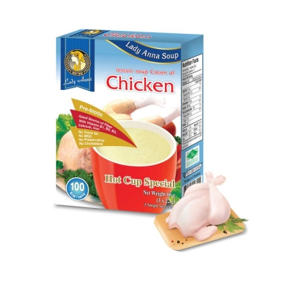 Picture of LADY ANNA INSTANT SOUP CREAM OF CHICKEN (THAILAND) - 3PACK*22GM NET WEIGHT 66GM
