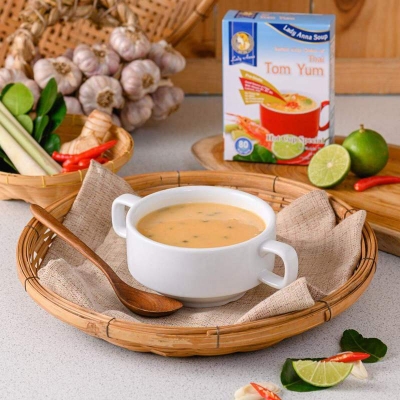 Picture of LADY ANNA INSTANT SOUP CREAM OF THAI TOM YUM (THAILAND) - 3PACK*22GM NET WEIGHT 66GM