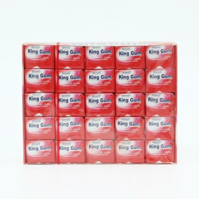 Picture of KING GUM STRAWBERRY FLAVOR CHEWING GUM  - 50 PCS