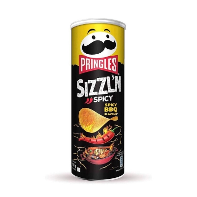 Picture of Pringles Sizzln Apicy BBQ Flavour  158Gm (U.S.A) - 1Pcs