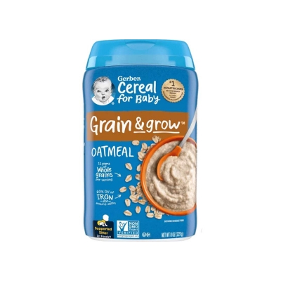 Picture of Gerber Cereal For Baby Oatmeal Grain & Grow (U.S.A) - 227g